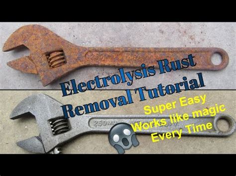 Electrolysis Rust Removal Tutorial - YouTube