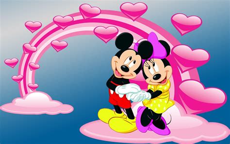 Mickey Mouse and Minnie in Love Wallpapers - Top Free Mickey Mouse and Minnie in Love ...