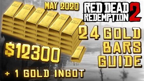 Red Dead Redemption 2 - All 24 Gold Bars & 1 ingot ($12,300) May 2020 - YouTube | Red dead ...