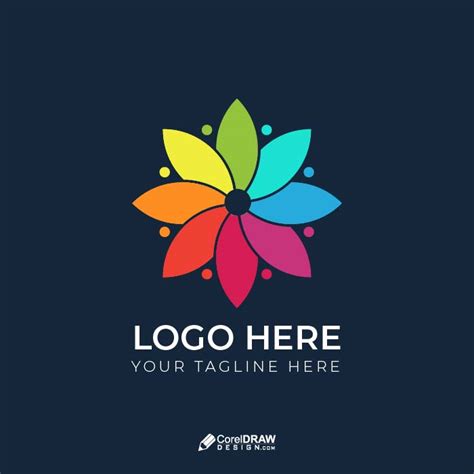 Download Abstract multicolor colorful flower logo vector | CorelDraw Design (Download Free CDR ...