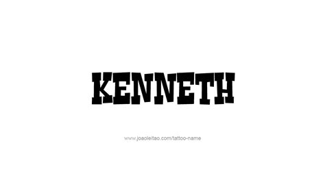 Kenneth Name Tattoo Designs