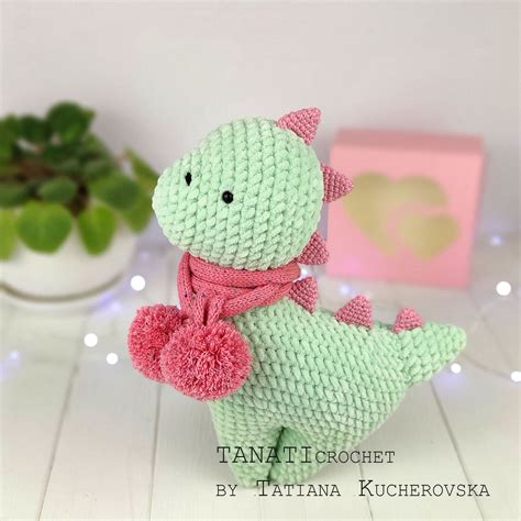 Crochet Pattern plush DINO tutorial PDF File - Etsy