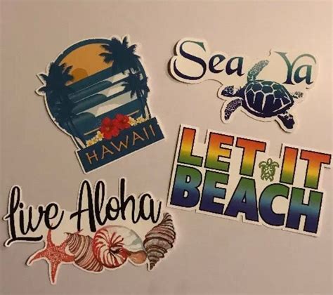 Aloha Sticker Pack Surf Hawaii Aloha Shaka Ohana Islands | Etsy