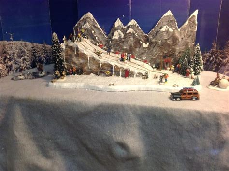 Christmas village ski slope mountain for Lemax dept56 Dickens | Etsy | Christmas village display ...