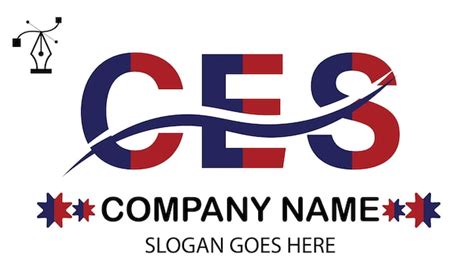 Premium Vector | Ces letter logo