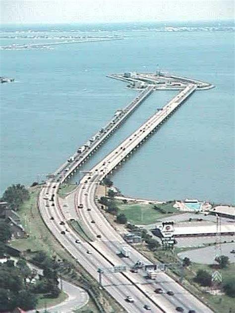 Photo by VA Dept of Transportation - 1990. The Hampton Roads Bridge-Tunnel (HRBT) is the 3.5 ...