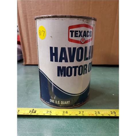 Texaco Havoline motor oil quart (full)