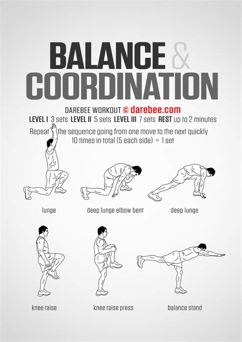 Balance & Coordination Workout | Coordination exercises, Exercise, Gym workouts