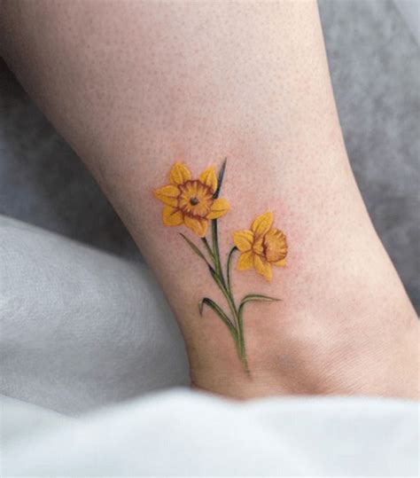 Daffodils - March Birth Flower Tattoo | Birth flower tattoos, Daffodil ...