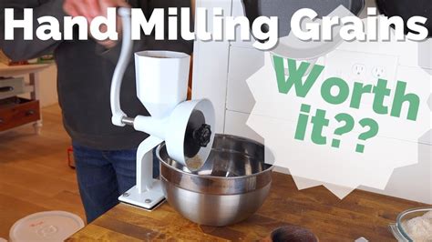 Our experience using a hand grain mill | WonderMill Junior Deluxe | Grinding Grains to Fresh ...