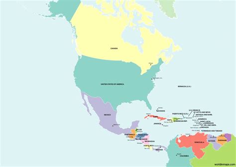 North America - World in maps