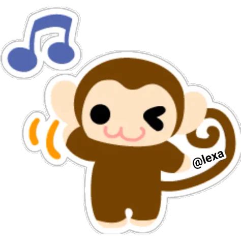 Sticker Maker - 🐒Cute Monkey 🐵