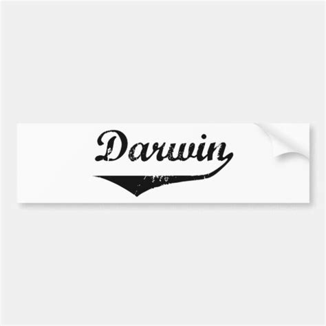 Darwin Bumper Sticker | Zazzle