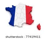 フランスの国旗地図 無料画像 - Public Domain Pictures
