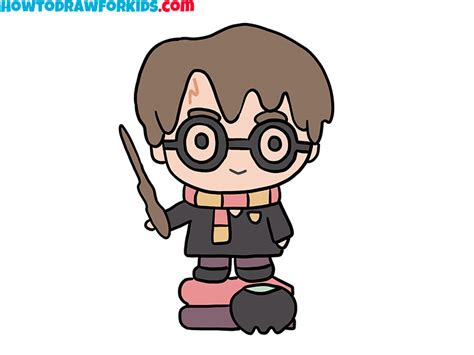 How to Draw Harry Potter Easy - Easy Drawing Tutorial For Kids