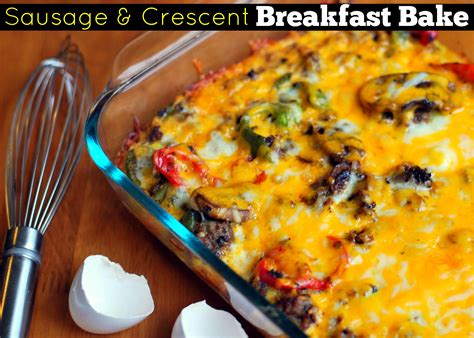 Sausage & Crescent Breakfast Bake - Aunt Bee's Recipes