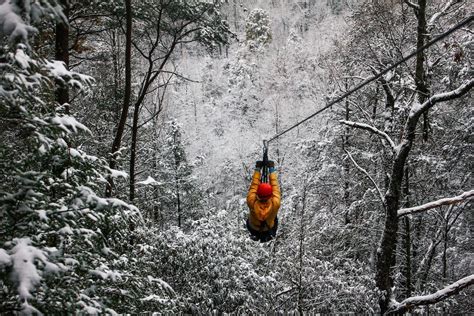 4 Reasons to Try Our Smoky Mountain Ziplines in the Winter