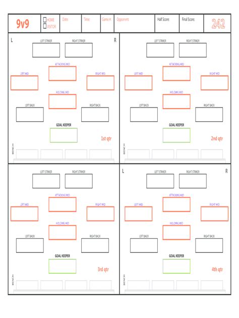 Free Soccer Team Roster Template - Printable Form, Templates and Letter