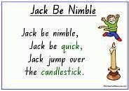 Jack Be Nimble Nursery Rhyme Lyrics And Activities - K-3 Teacher Resources | Nursery rhymes ...