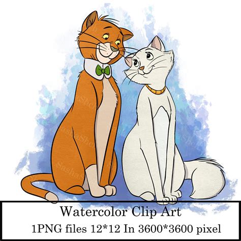 The Aristocats Png, Cats Aristocrats Png, Duchess and Thomas Png, Cats Fairy Clipart, Duchess ...