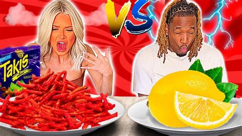 SPICY FOOD VS SOUR FOOD CHALLENGE - YouTube