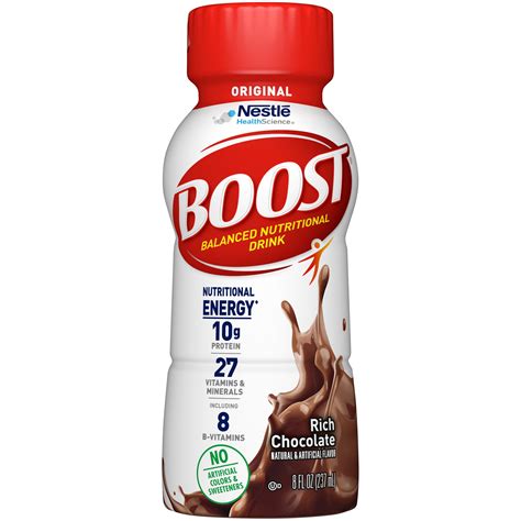 BOOST ORIGINAL Rich Chocolate 8 fl. oz. Bottle - Walmart.com