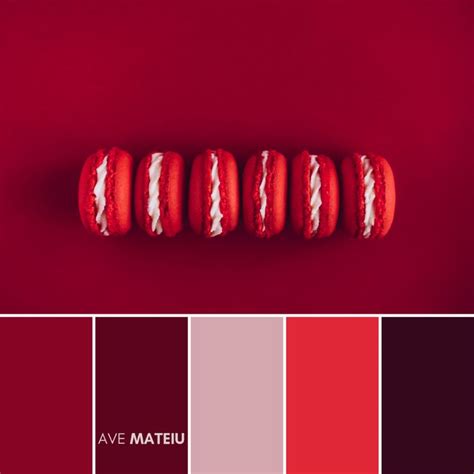 10 Valentine's Day Color Palettes 2020 + FREE Colors Guide - Ave Mateiu | 色彩理論, バレンタイン デザイン ...