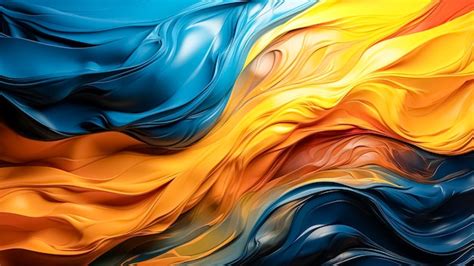 Premium AI Image | Ukraine flag colors abstract background