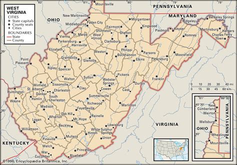 Map Of Ohio And West Virginia | Maps Of Ohio