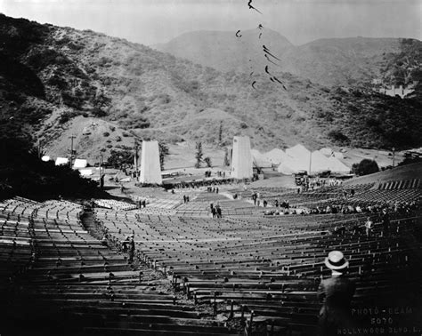 (1923) - View of the Hollywood Bowl as seen from the top of the seating ...