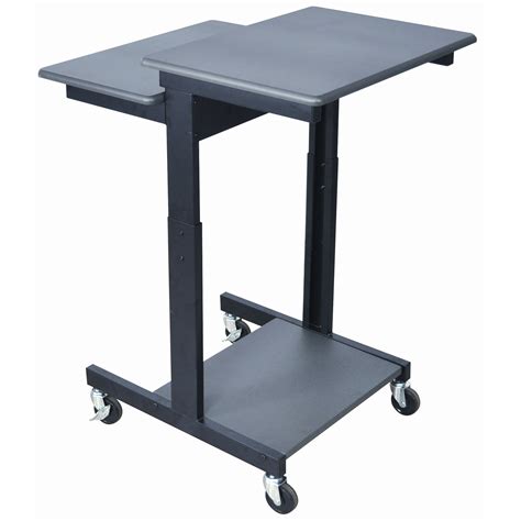 Luxor Mobile Adjustable Height Computer Workstation AV Cart & Reviews ...