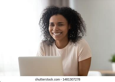 African American Woman Student Wear Wireless Stock Photo (Edit Now) 1444222367