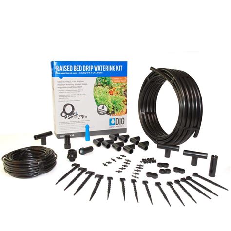 DIG Raised Bed Garden Drip Irrigation Kit-ML50 - The Home Depot