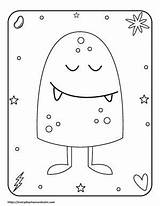 Cute Monster Coloring Pages To Print sketch template