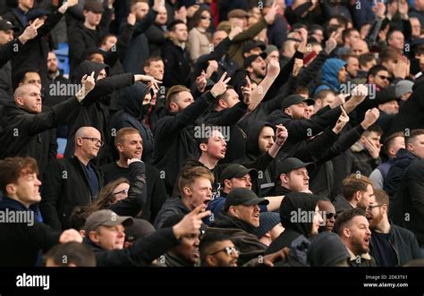 Crystal Palace fans during the game Stock Photo - Alamy