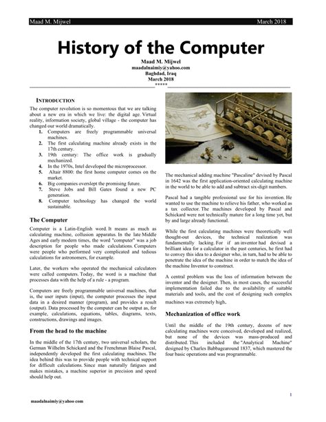 🌈 Ages of computer history. The Age of the Computer. 2022-10-25