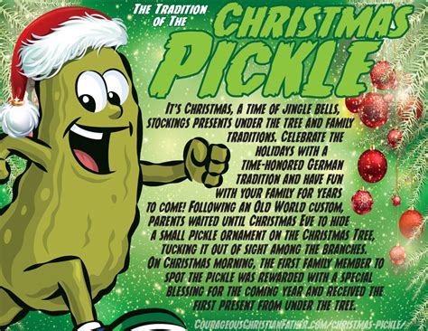 German Christmas Pickle Poem Printable - Printable Word Searches