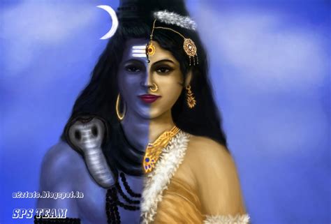 Lord Shiva Parvati Digital Paintings