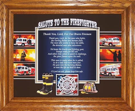 Salute to the Firefighter With Poem thank You Lord for Our Brave ...