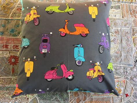 Retro Moped Scooter Floor Cushion - Etsy