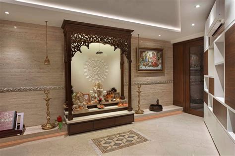 Interior Design for Pooja Room Wall Units - Indian Pooja Room Designs | Pooja room door design ...