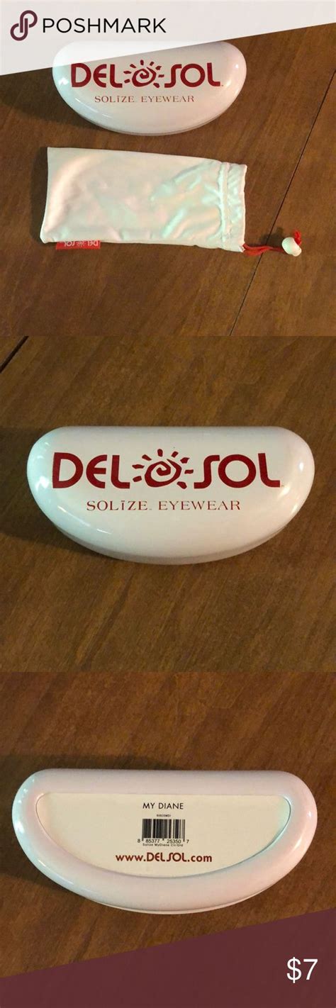 Del Sol Solize Eyewear Glasses Case and Cloth