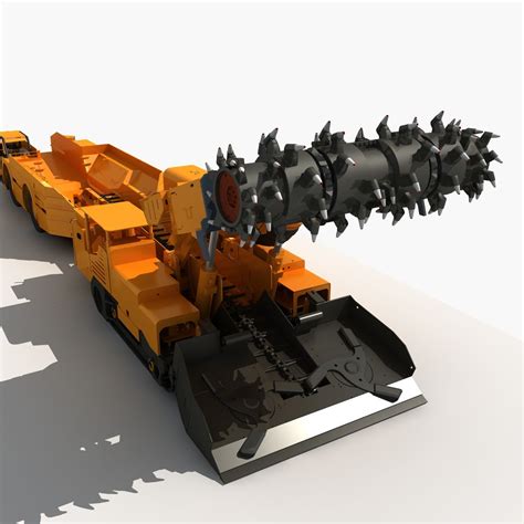 Continuous Miner 3D Model $119 - .max .fbx - Free3D