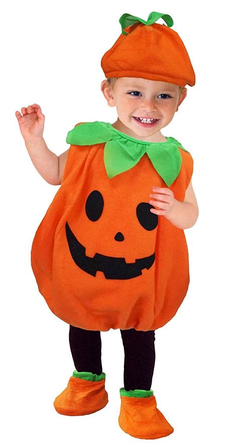 Baby Kürbis Kostüm Kinder Halloween Karneval Fasching Kostüme mit Hut Cute Toddler Halloween ...