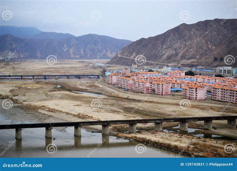 Bridge at Tumen, Jilin Province, China, River Border between North Korea and China Stock Image ...