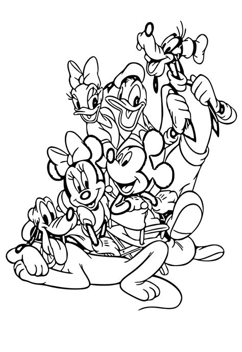 mickey mouse coloring page easy mickey mouse clubhouse ready for download