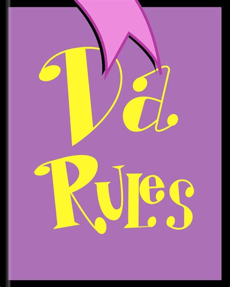 Da Rules Book from Fairly Odd Parents - Etsy