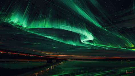 Aurora Borealis Northern Lights Wallpaper 4K Beautiful beast above by ...