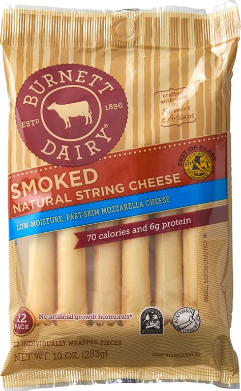 Smoked String Cheese – Burnett Dairy and Cady Cheese