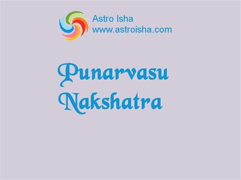 Punarvasu Nakshatra